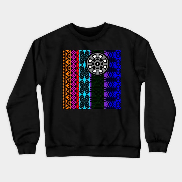 boho style pattern from mayan space ecopop Crewneck Sweatshirt by jorge_lebeau